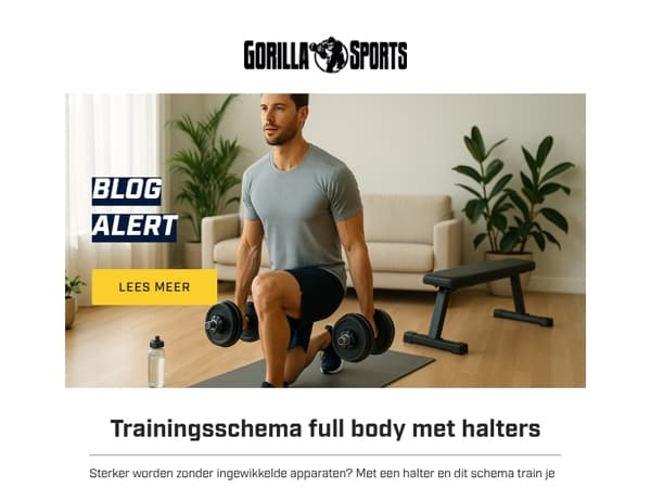 Bouw kracht op met halters: jouw full body schema