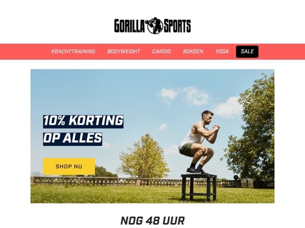 Laatste kans 🌞 Lente Boost: 10% korting op alles!