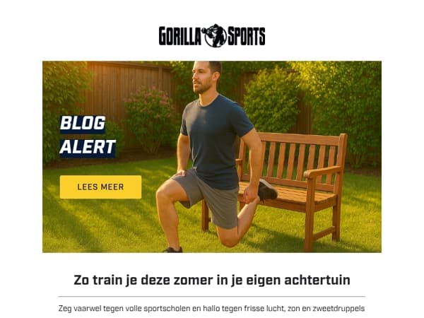 Jouw perfecte zomerworkout? Gewoon in de achtertuin! ☀️