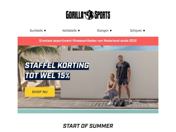 Zomeractie voor jou, Speciaal voor jou! Tot 15% korting