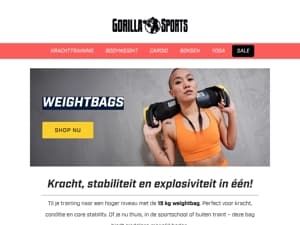 De ultieme power tool: train overal met de weightbag!