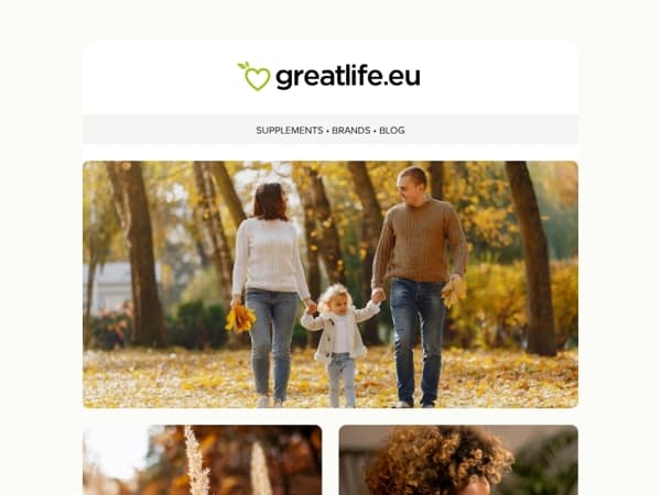 More energy during the autumn gloom 🍂 | Greatlife.eu 💚