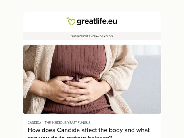 Bloated, tired, and craving sugar? Candida could be the cause | Greatlife.eu 💚