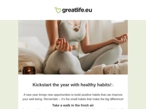 Kickstart the year with healthy habits! 🥦 | Greatlife.eu 💚