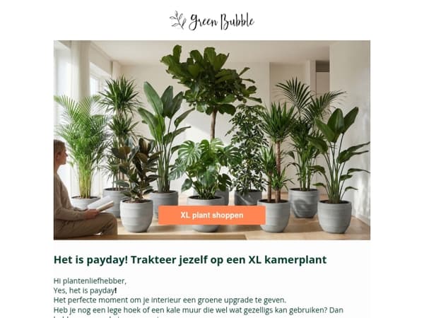 Het is Payday! Tijd voor groen. 🌿