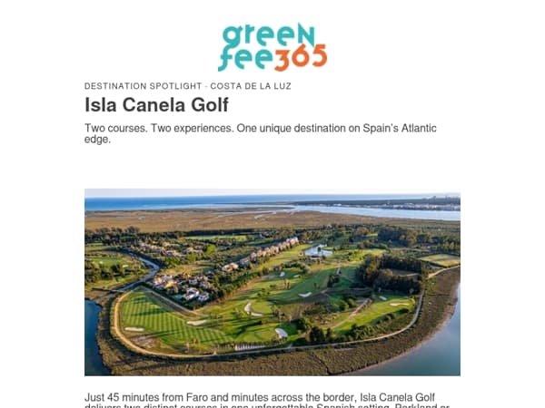 Stay in Algarve. Play in Spain.