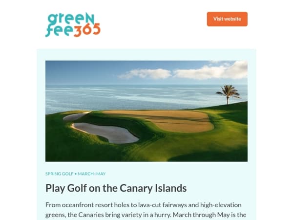 Canary Islands Golf: Peak Season, Perfect Conditions
