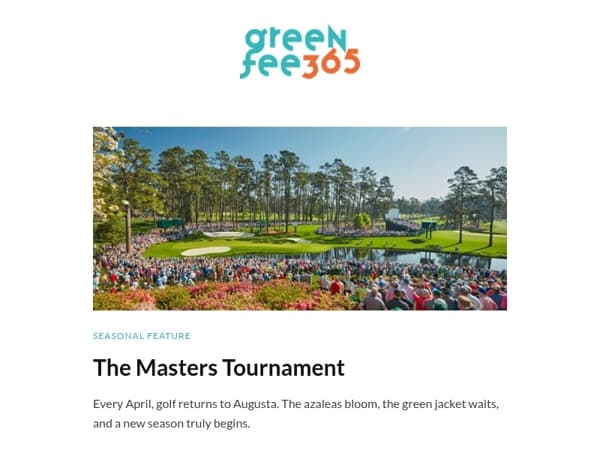 Countdown to Augusta: 45 Days