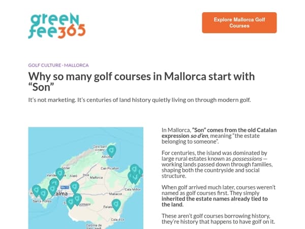 The hidden meaning behind Mallorca’s “Son” courses