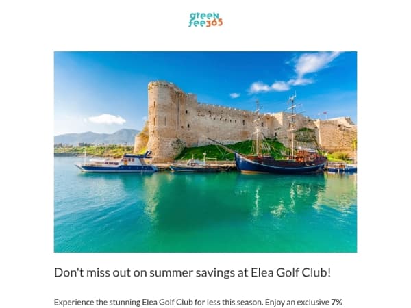 Elea Golf Club – 7% Off Tee Times