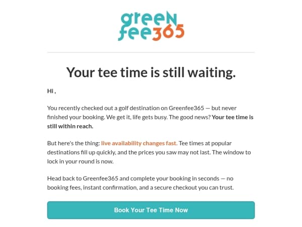 Your tee time is still waiting — but not for long
