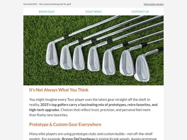 Inside the Bag of Golf’s Best in 2025