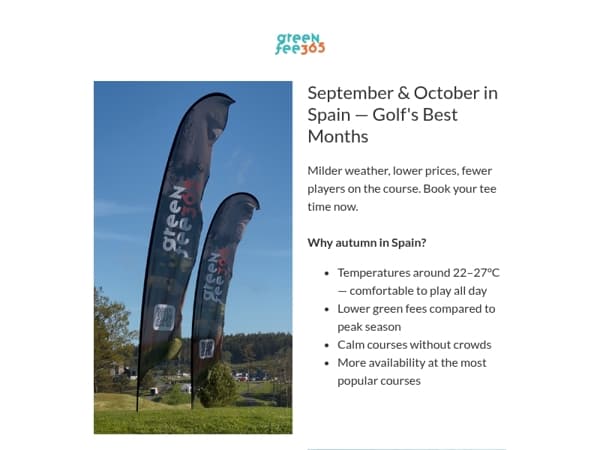 September & October in Spain — Book Your Tee Time Before It Fills Up