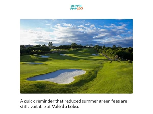 Still time to play Vale do Lobo at reduced summer rates