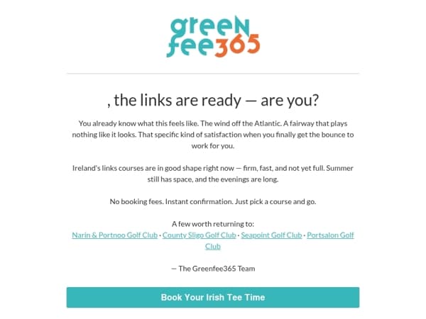 , the links are ready — are you?