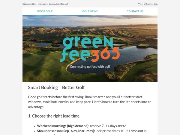 Beat the Tee Sheet: Book Smarter, Play Better