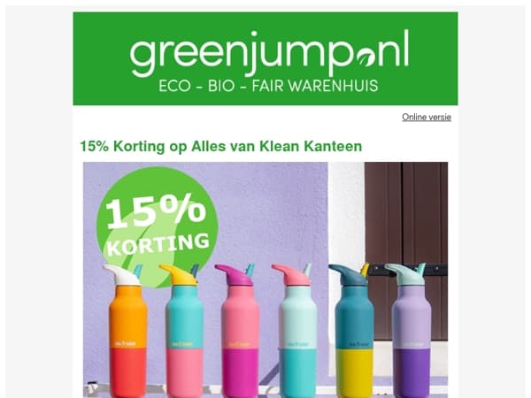 Dit Weekend 15% Klean Kanteen Korting