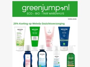 Green Jump Nieuws en Weleda Korting