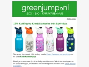 Green Jump Klean Kanteen Korting en Nieuws!