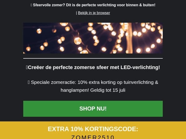 🌟 Sfeervolle zomer? Dit is de perfecte verlichting voor binnen & buiten!