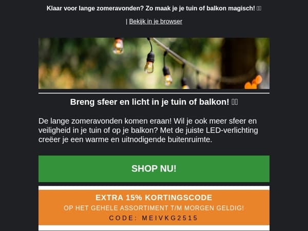 Klaar voor zomeravonden? Zo maak je je tuin of balkon magisch! 🔥💡