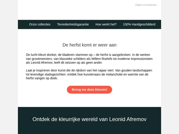 De herfst komt eraan!