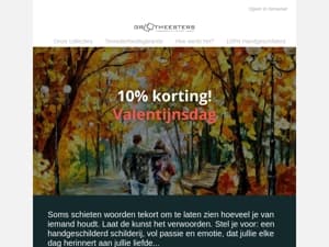 🎁 10% korting voor Valentijnsdag!