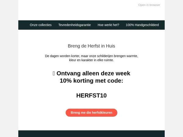 🍁 Breng warmte in huis – 10% herfstkorting!