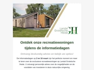 Zien wij u ook op zondag 2 & 16 maart tijdens onze informatiedagen? 🏡
