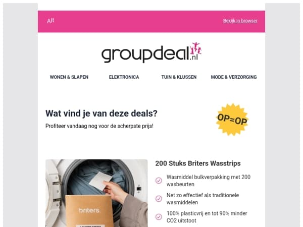 Iedere dag de beste aanbiedingen voor jou