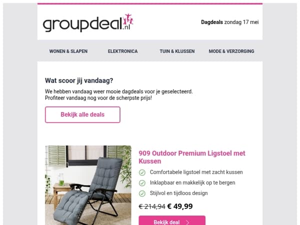 Bekijk de beste deals van de dag
