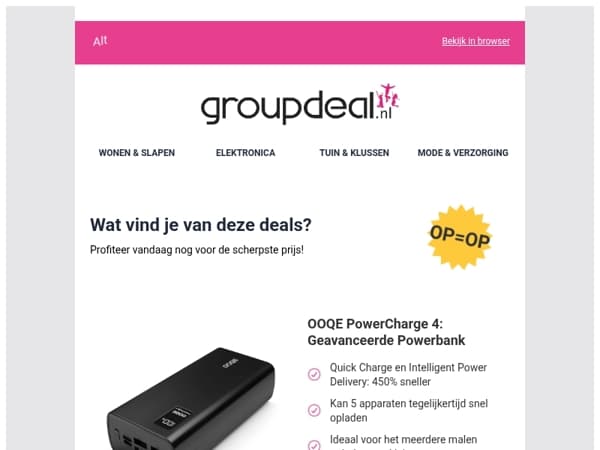 Pak deze deals voordat ze verdwijnen!