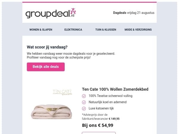 Geniet van een heerlijk zomerdekbed deze vrijdag! 🌞
