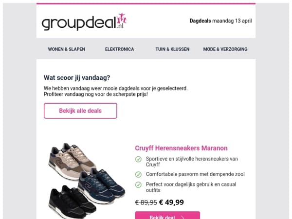 Klaar om te besparen? Bekijk snel de dagdeals