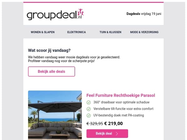 Korting, korting en nog eens korting!