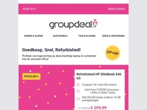 Kies voor refurbished, topkwaliteit laptop voor een lage prijs! 💻