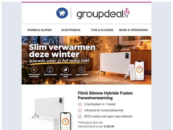Bespaar op gas met slimme warmte van FlinQ 🔥