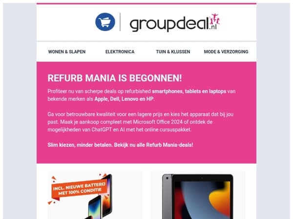 Refurb Mania is begonnen: scherpe deals op refurbished
