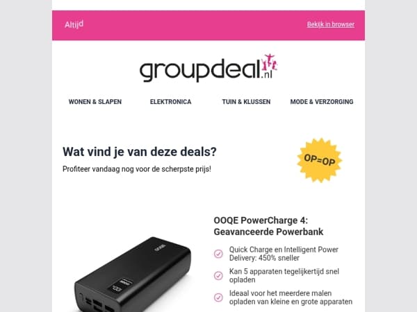 Pak deze deals voordat ze verdwijnen!
