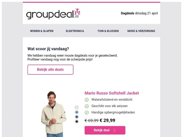 Ontdek de beste deals van vandaag!