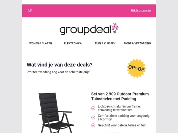 Klaar om te besparen? Bekijk snel de dagdeals