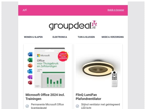 Bekijk de beste deals van deze week!