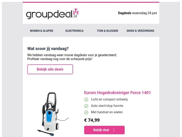 Iedere dag de beste aanbiedingen voor jou