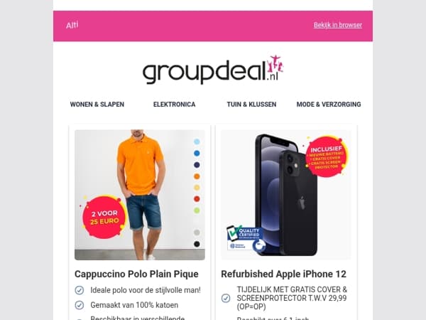 Bekijk de beste deals van deze week!