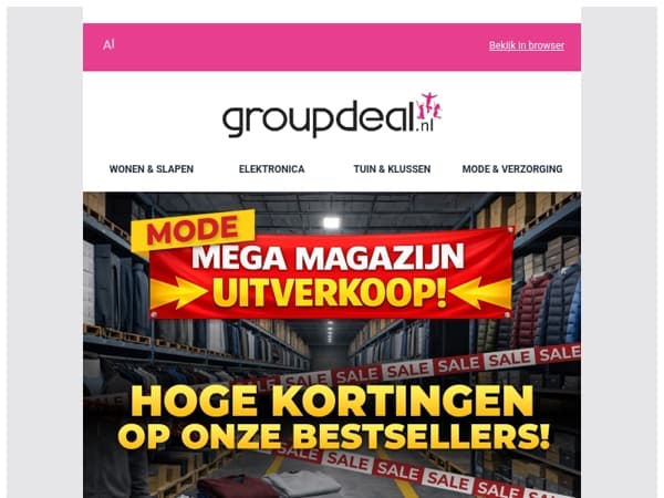 MEGA MODE UITVERKOOP 👗 Shop zolang de voorraad strekt