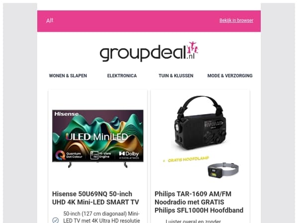 Bekijk de beste deals van deze week!