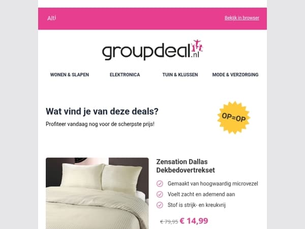 Korting, korting en nog eens korting!