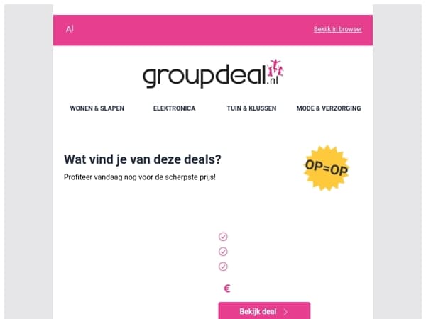 Deze aanbiedingen wil je niet missen
