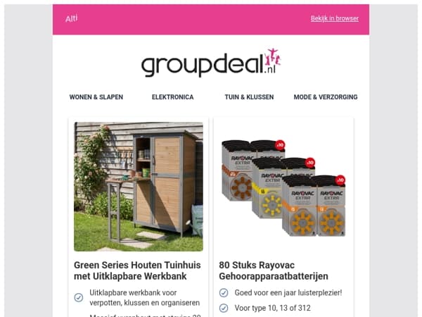 Bekijk de beste deals van deze week!