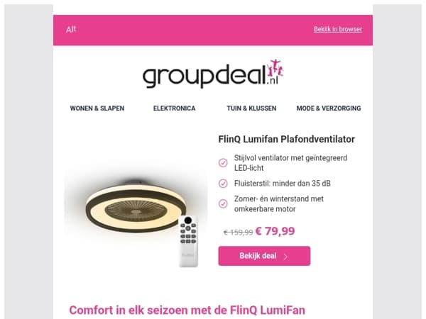Onze absolute bestseller terug op voorraad: de FlinQ LumiFan